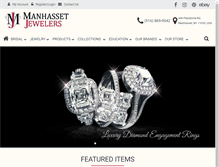 Tablet Screenshot of manhassetjewelers.net
